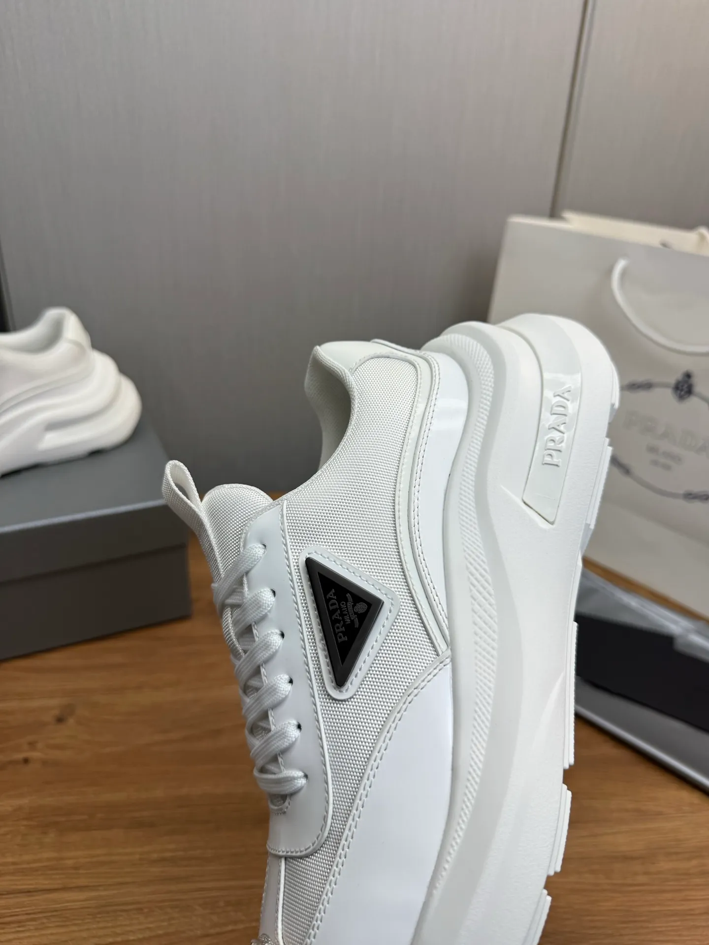 Men's shoes 💰660💰 [PRADA] Men's shoes are popular in the counter, official website is synchronized, high-quality shipments ✔️Original cowhide + cowhide lining, 1🆚1 replica, original sole, 38-45 (customized for 45, non-refundable)